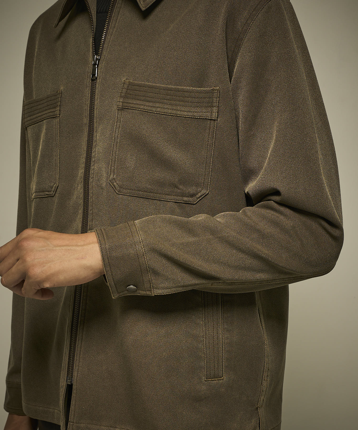 顔料プリントシャツアウター