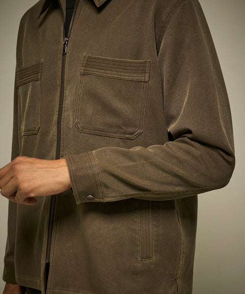 顔料プリントシャツアウター