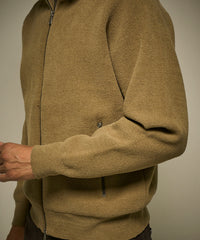 モールニットフードブルゾン