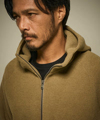 モールニットフードブルゾン