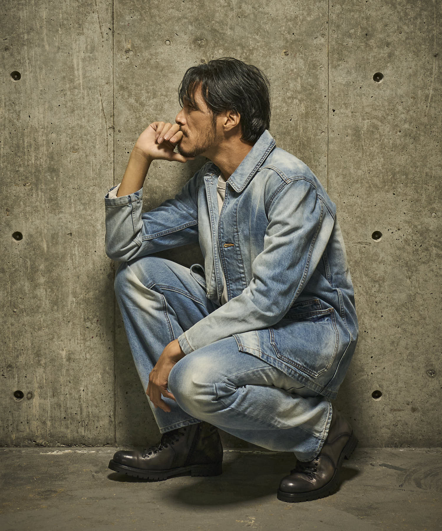 ブルー　model：186㎝　着用サイズ：L