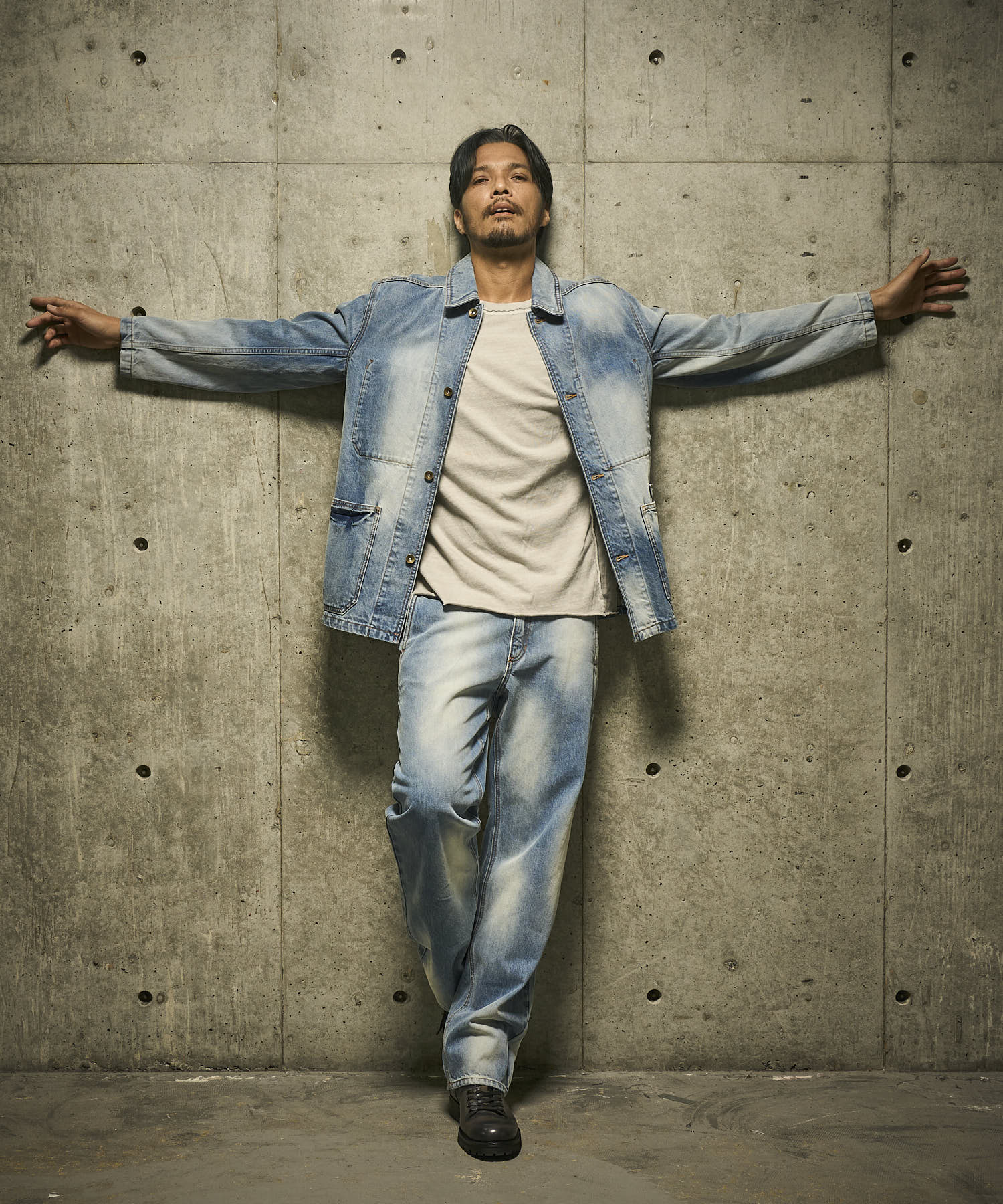 ブルー　model：186㎝　着用サイズ：L