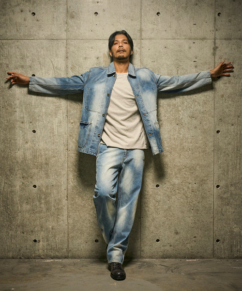 ブルー　model：186㎝　着用サイズ：L