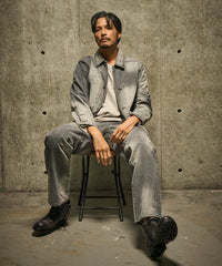 グレー　model：186㎝　着用サイズ：L