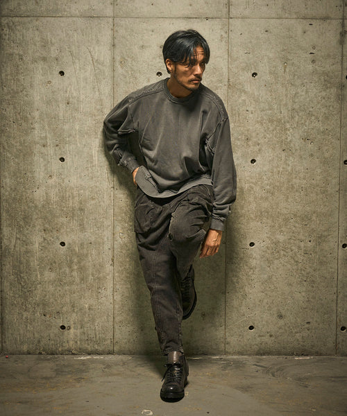 【HALB】製品染め裏毛トレーナー