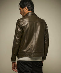 シープレザーステンカラーブルゾン