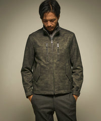 ダウンファブリックスタンドカラーブルゾン