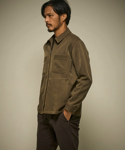 顔料プリントシャツアウター