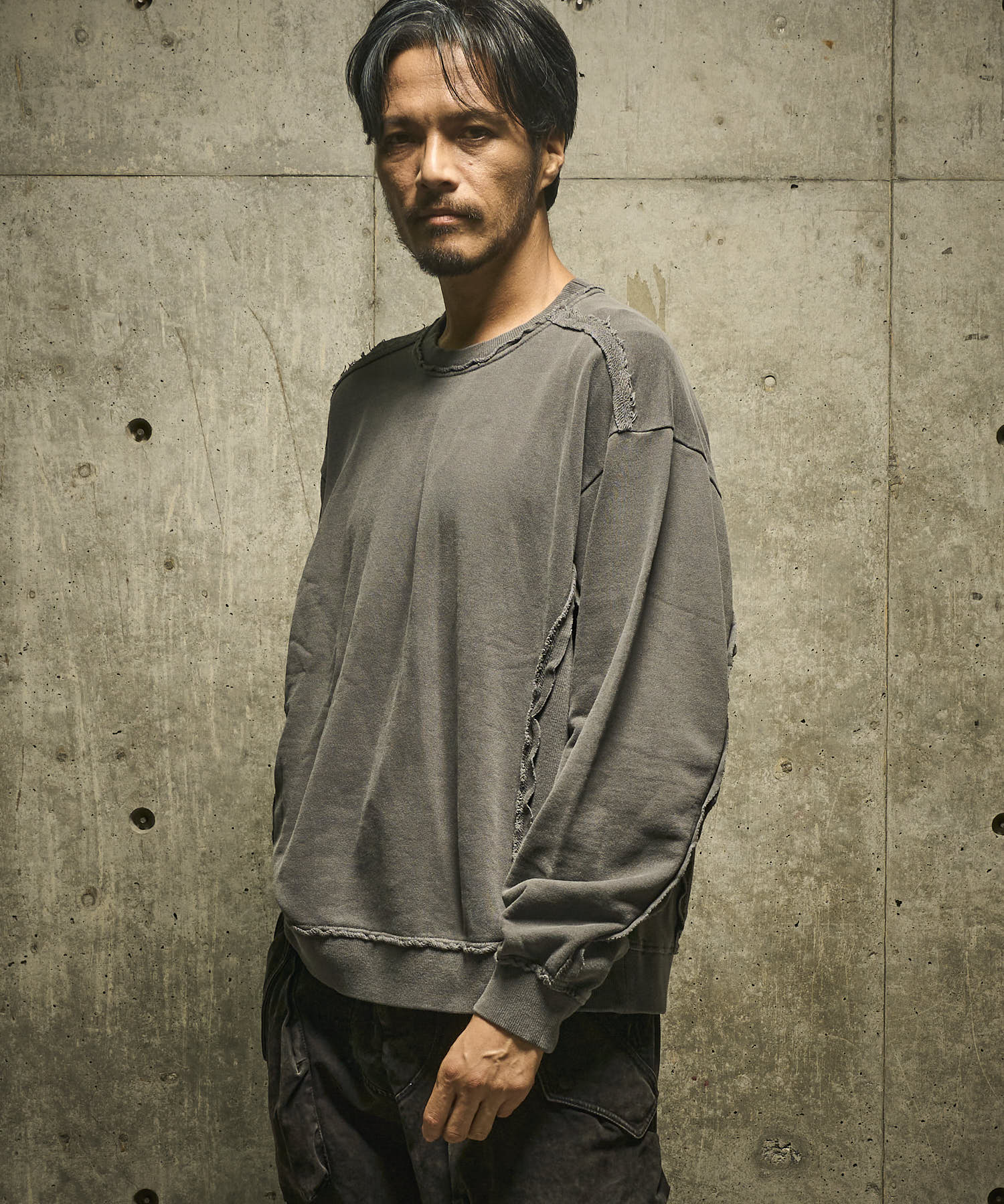 【HALB】製品染め裏毛トレーナー