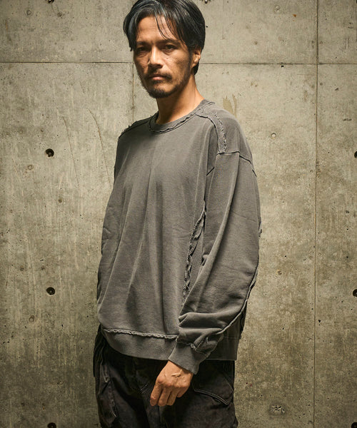 【HALB】製品染め裏毛トレーナー