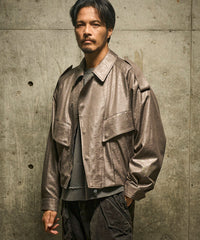 グレー　model：186㎝　着用サイズ：L