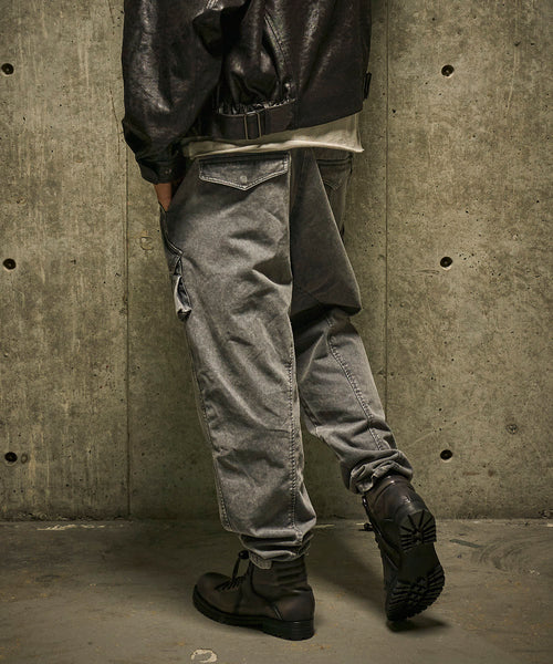 【HALB】ワイドテーパードカーゴパンツ