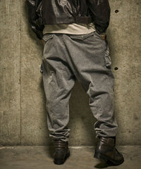 【HALB】ワイドテーパードカーゴパンツ