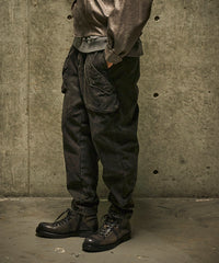 【HALB】ワイドテーパードカーゴパンツ