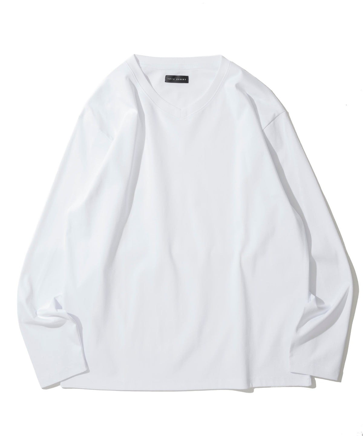 シルケットＶネックロングＴシャツ