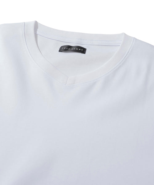 シルケットＶネックロングＴシャツ