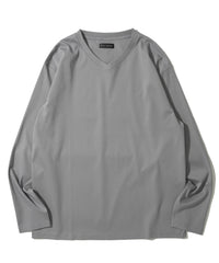 シルケットＶネックロングＴシャツ