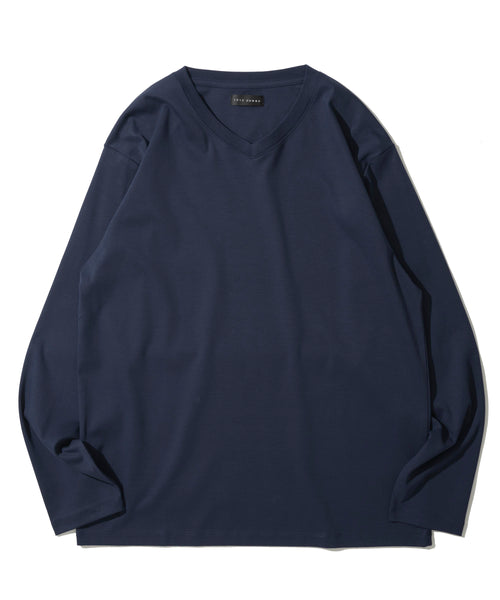 シルケットＶネックロングＴシャツ