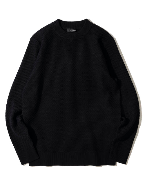 グラフェンクルーネックニット