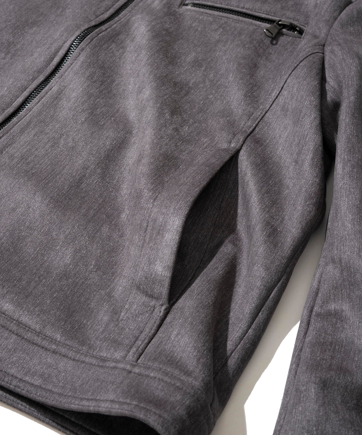 フェイクスエードスタンドカラーブルゾン