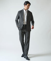 チャコールグレー　model：177cm 67kg　着用サイズ：LARGE