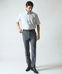 【WEB限定】冷感 メッシュボンディング ストレッチテーパードスラックスパンツ