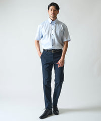 【WEB限定】冷感 メッシュボンディング ストレッチテーパードスラックスパンツ