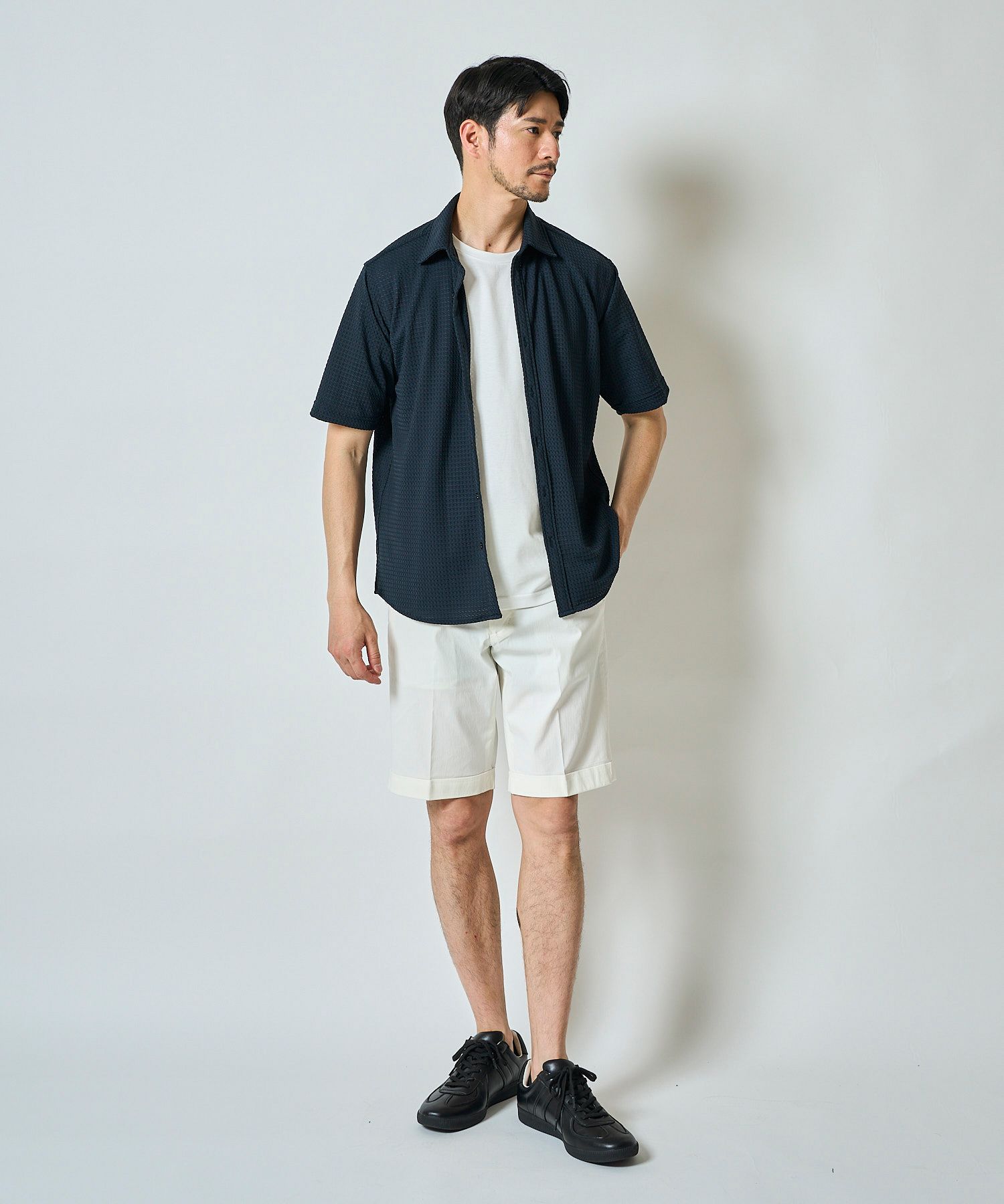 ネイビー　model：177㎝　着用サイズ：L
