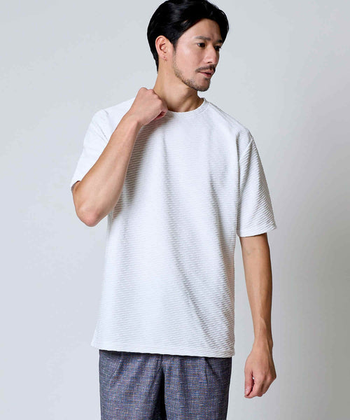 【初値下げ】ダイヤ柄クルーネックTシャツ