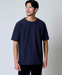【初値下げ】ダイヤ柄クルーネックTシャツ