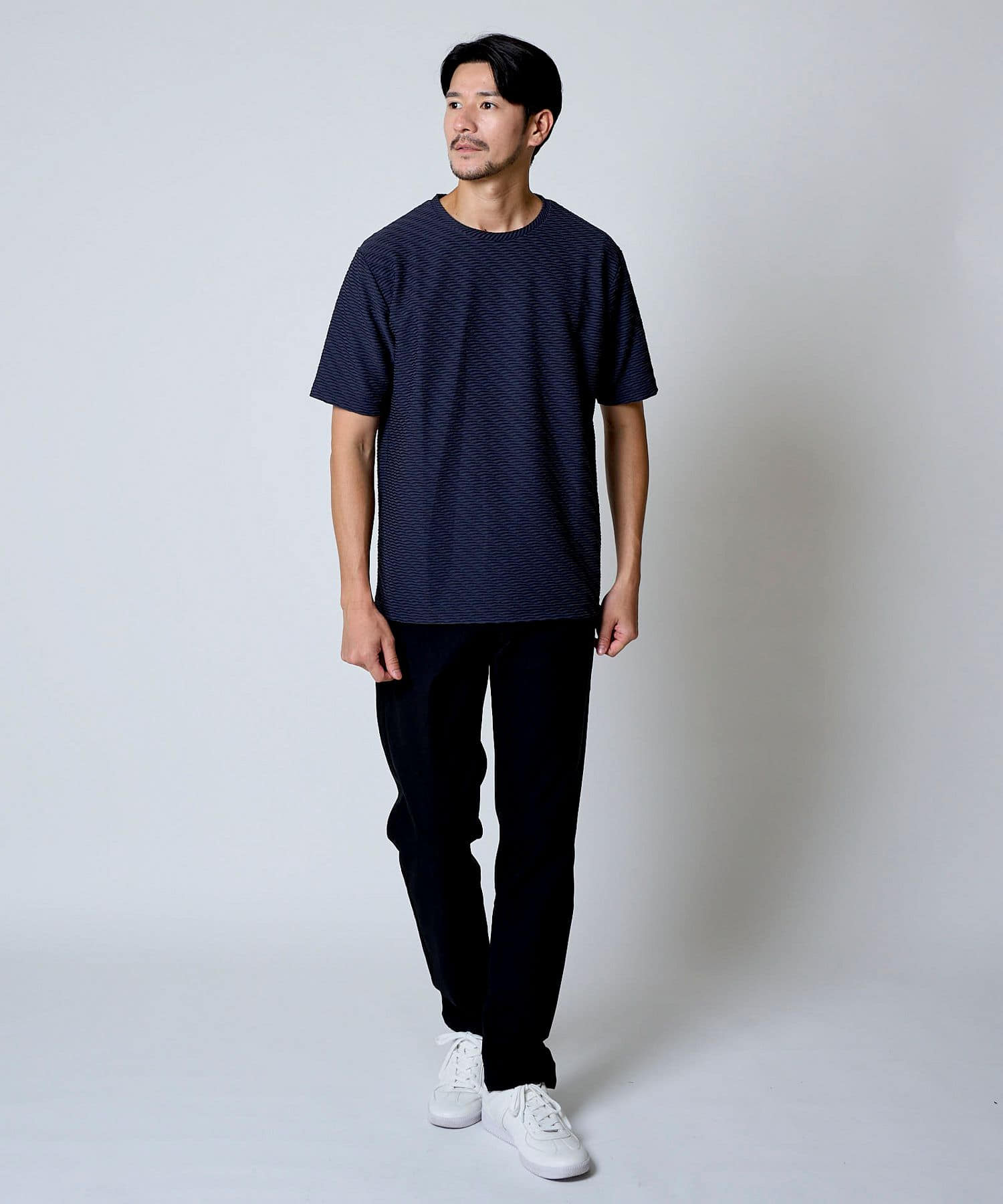 チャコールグレー　model：177㎝　着用サイズ：L