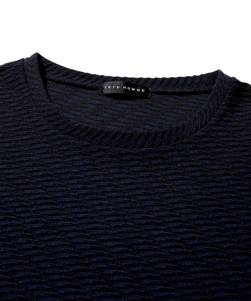 【初値下げ】ダイヤ柄クルーネックTシャツ