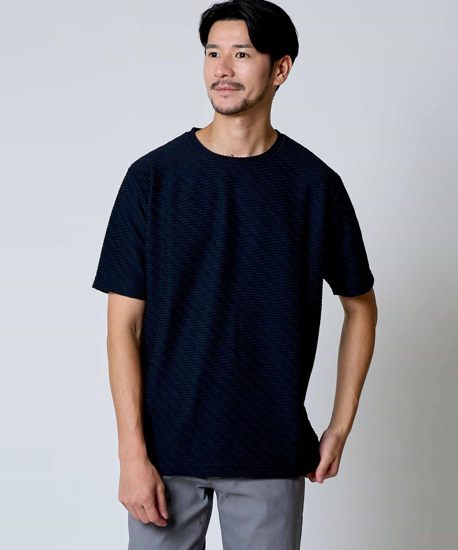 【初値下げ】ダイヤ柄クルーネックTシャツ