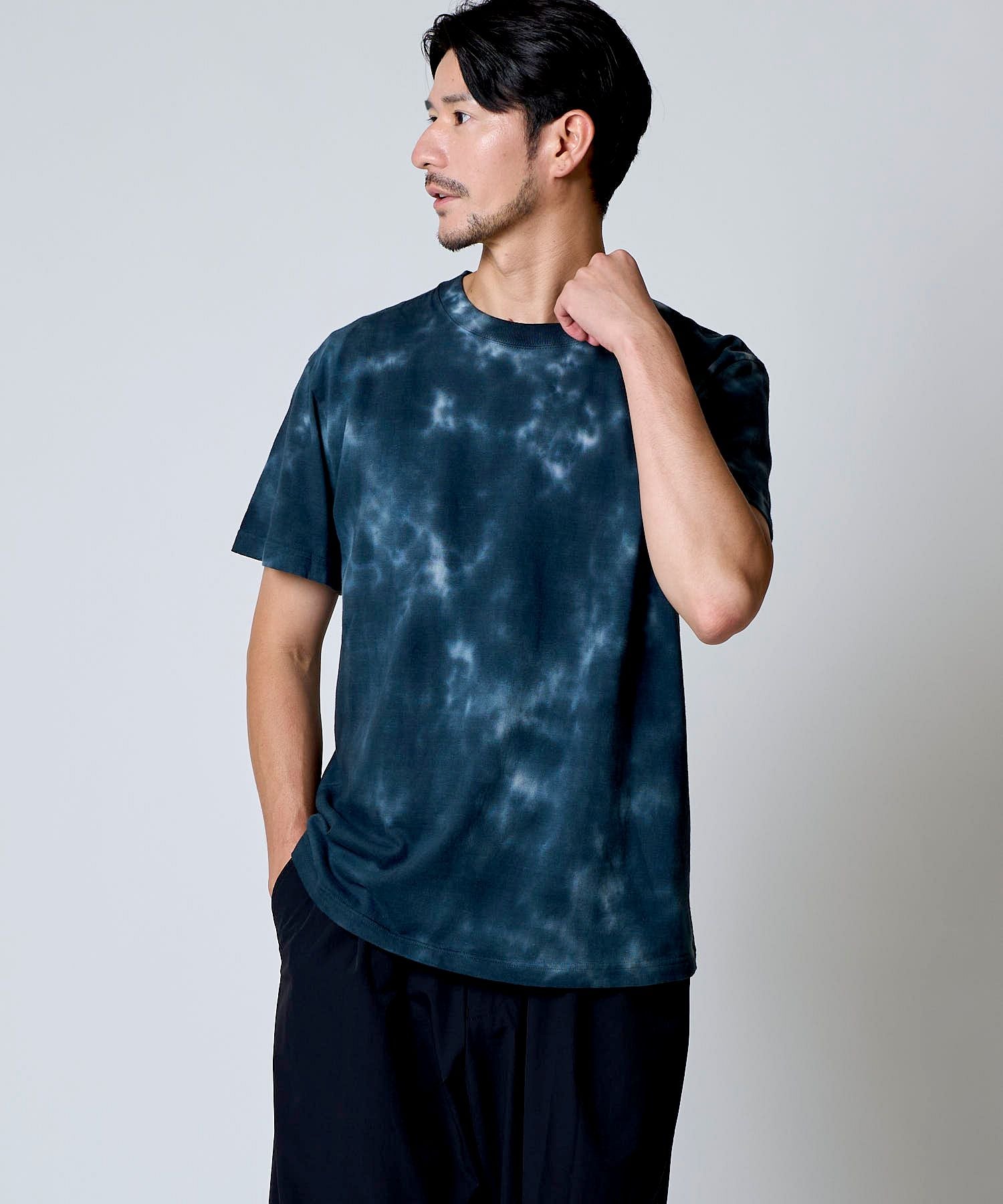 【初値下げ】一点モノの加工感 ガーメントダイクルーネックＴシャツ