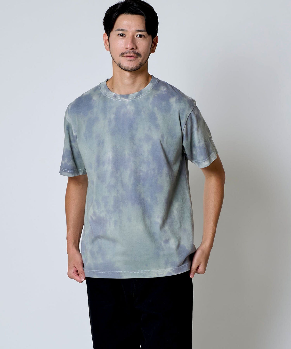 ガーメントダイクルーネックTシャツ