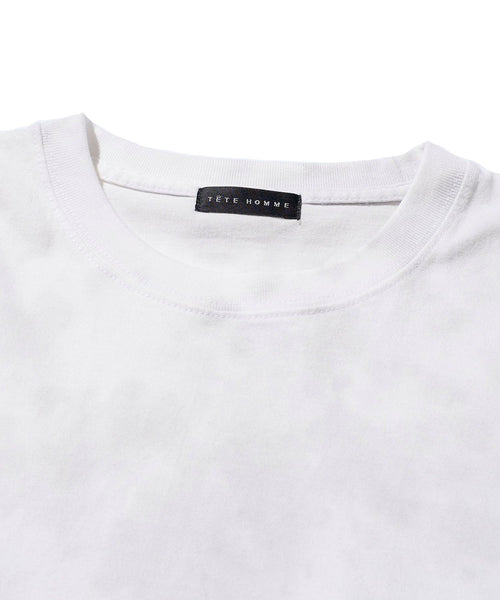 【初値下げ】一点モノの加工感 ガーメントダイクルーネックＴシャツ