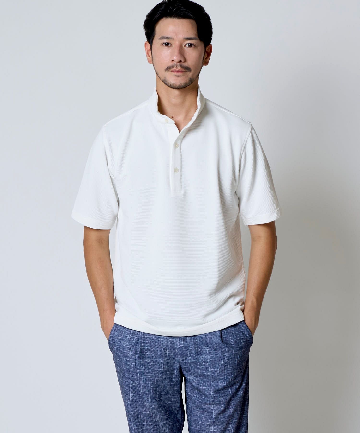ホワイト　model：177㎝　着用サイズ：L