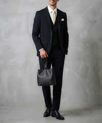 【WEB限定】Split Leather One Handle Drawstring Bag / スプリットレザー ワンハンドル 巾着バッグ