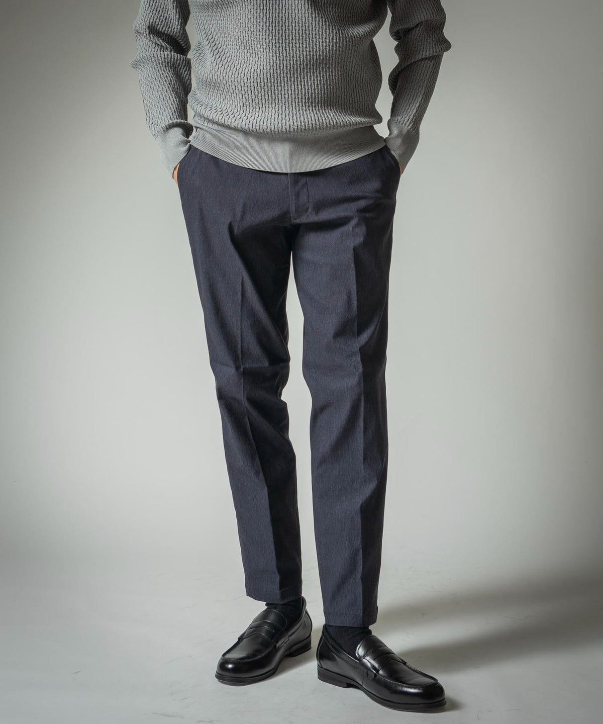 ネイビー　model：177cm 着用サイズ：LARGE