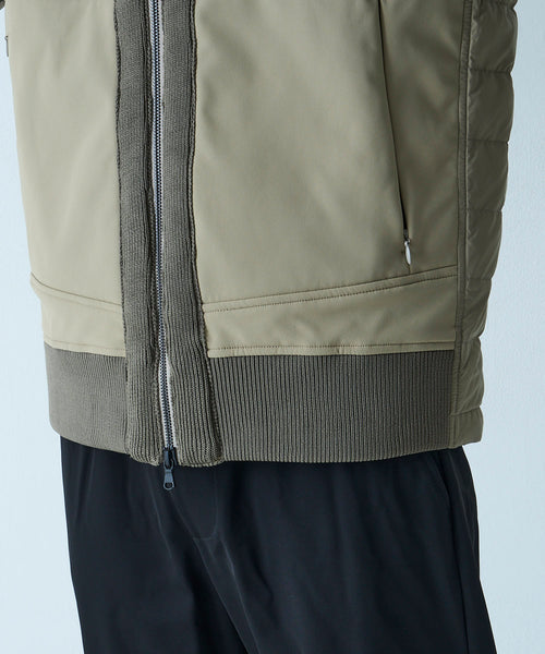 【最終値下げ】ニットコンビダウンフードブルゾン