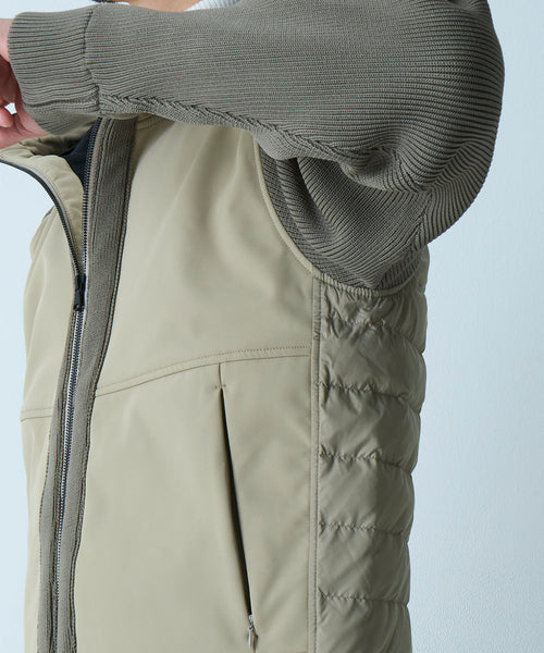 【最終値下げ】ニットコンビダウンフードブルゾン