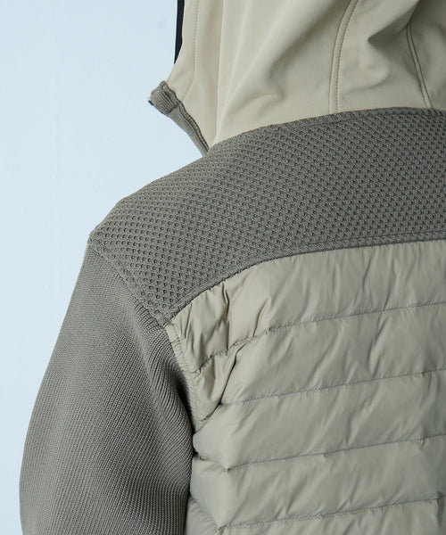 【最終値下げ】ニットコンビダウンフードブルゾン