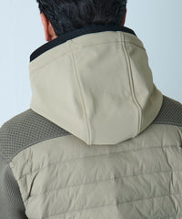 【最終値下げ】ニットコンビダウンフードブルゾン