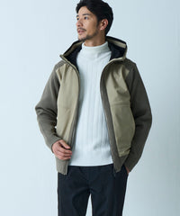 【最終値下げ】ニットコンビダウンフードブルゾン