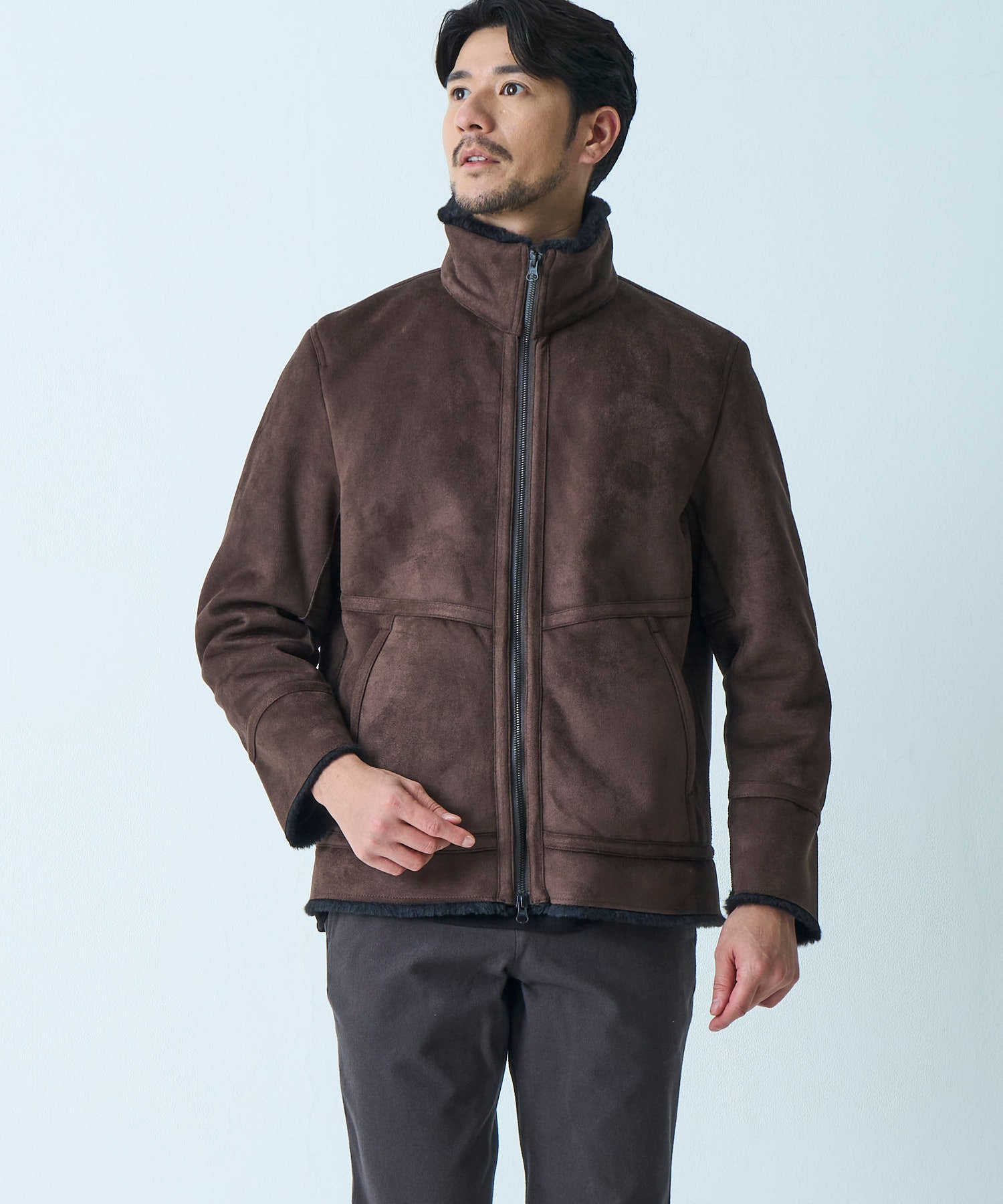 ダークブラウン　model：177㎝　着用サイズ：L