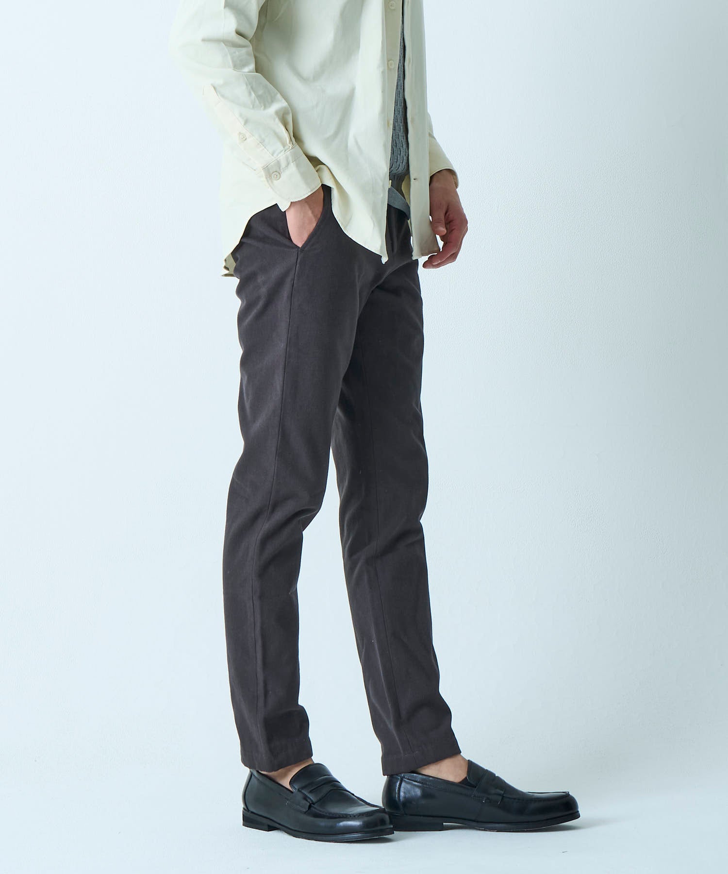 チャコールグレー　model：177㎝　着用サイズ：L