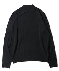 ワイドリブモックネック