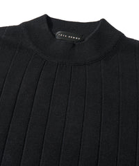 ワイドリブモックネック