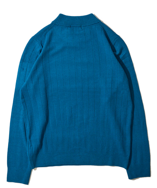 ワイドリブモックネック