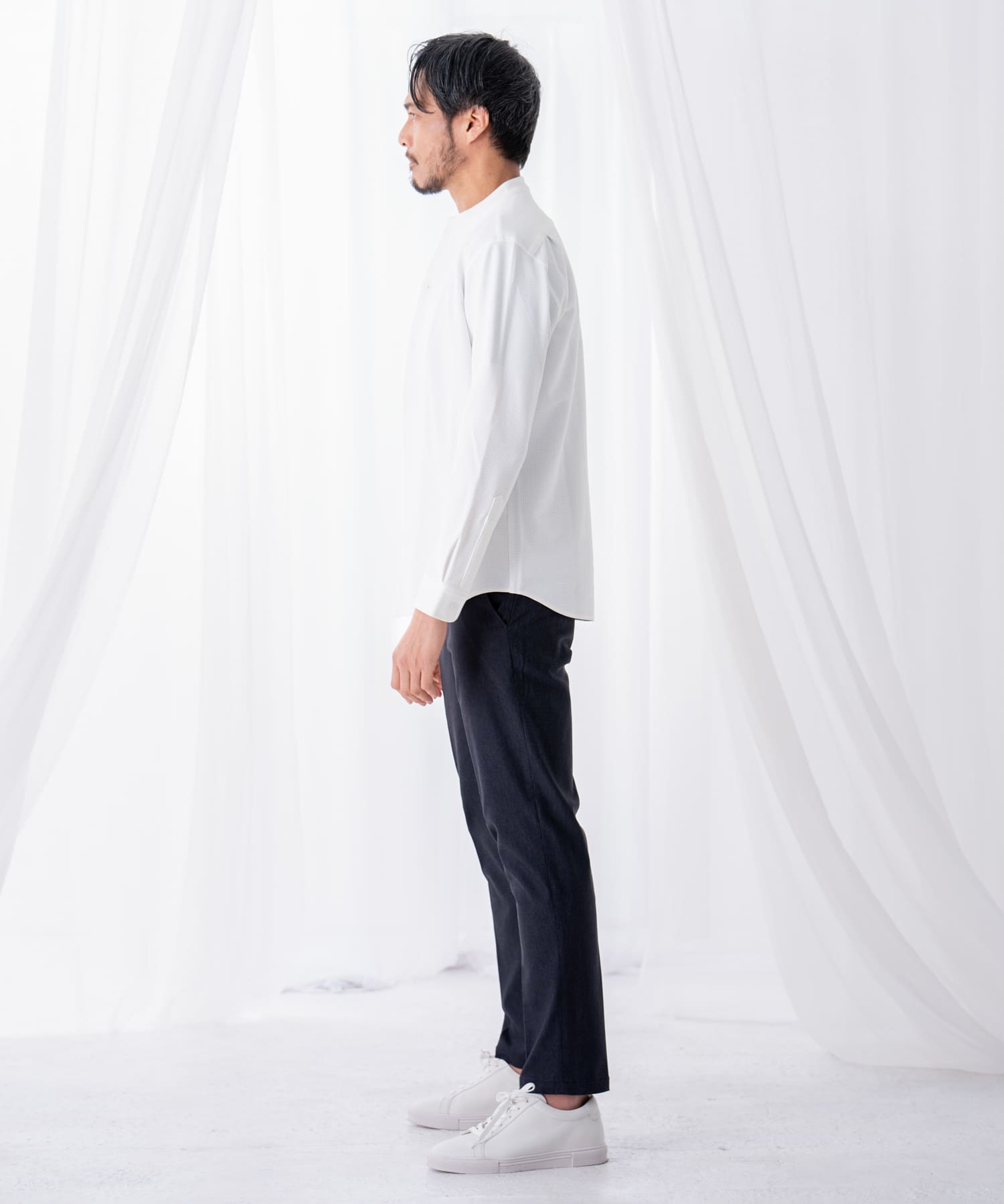 ホワイト　model：186㎝　着用サイズ：L